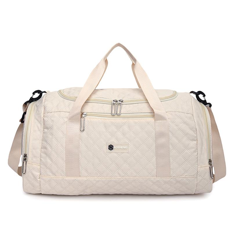 Модная, Простая, Большая Вместимость, Хранение Обуви, Портативная Дорожная Сумка для Выездов, Спортивная Сумка для Тренажерного Зала с Отделением для Сухих и Влажных Вещей, Можно Использовать для Надевания на Выдвижную Ручку