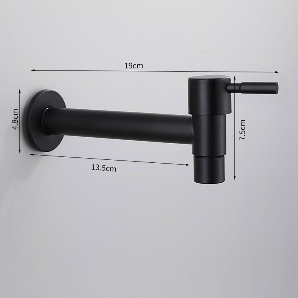 Черные краны для стиральной машины Белое соединение Прочная стиральная машина для ванной комнаты