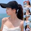 Women Large Brim Breathable Sun Hat Empty Top Hat Baseball Cap Sports Visors
