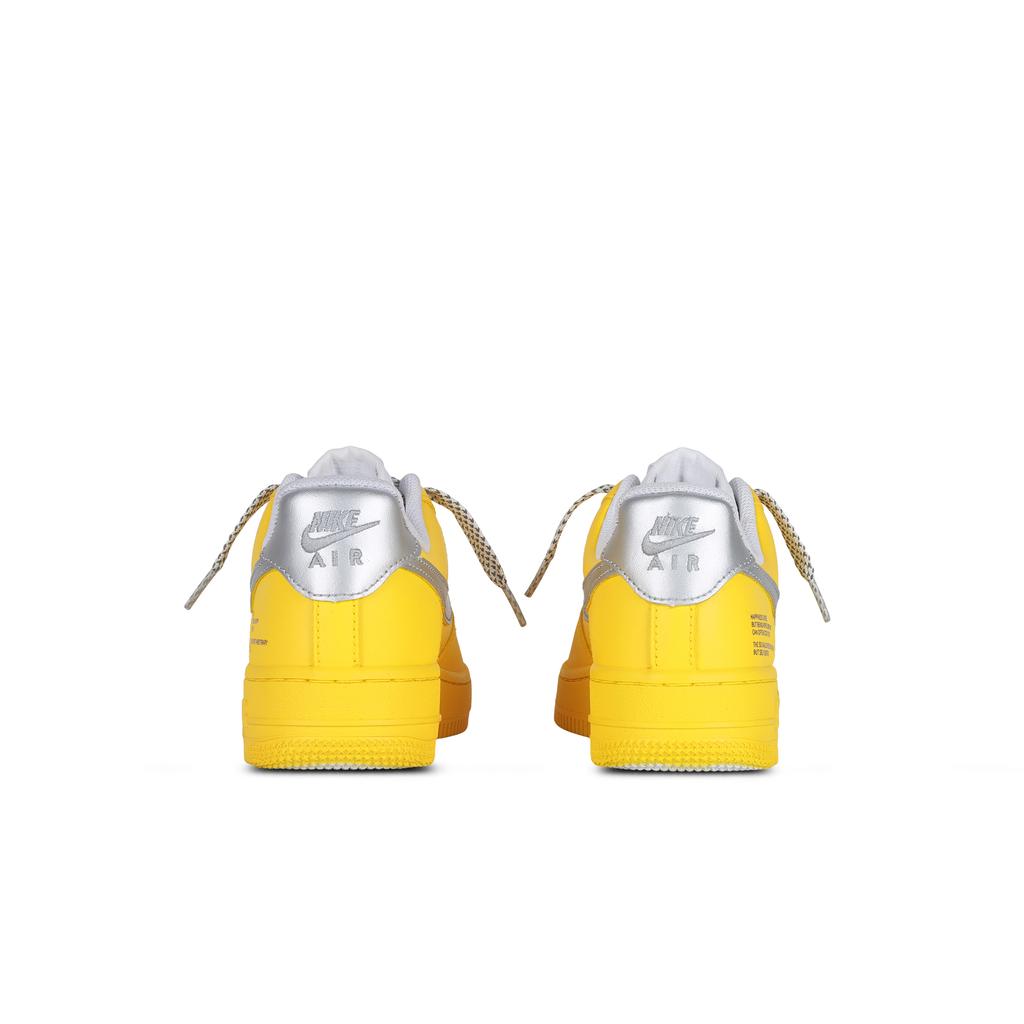 Nike Air Force 1 Gardenia Cushioning Coverage Abrasion Resistant Low top Skateboard Shoes Unisex Yellow Silver CW2288-111(Team1877-)