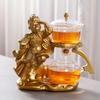 Творческий стеклянный чайный сервиз Monkey King, автоматический чайник, термостойкий чай Kungfu, питье чая, приготовление чая
