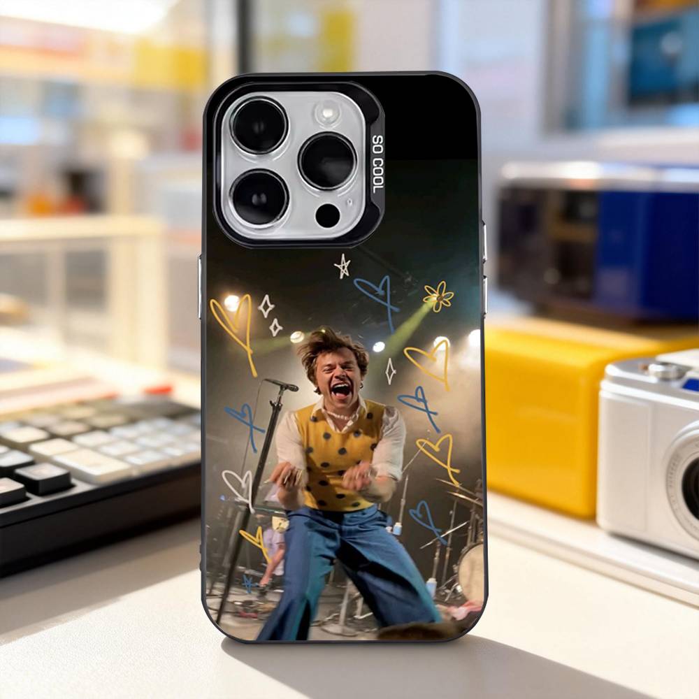 H-HaRRy-Музыкальные стили Чехол для телефона Для iPhone 11,12,13,14,15,16,17,Pro,Max,Plus,E,Air,Mini IMD Матовый черный