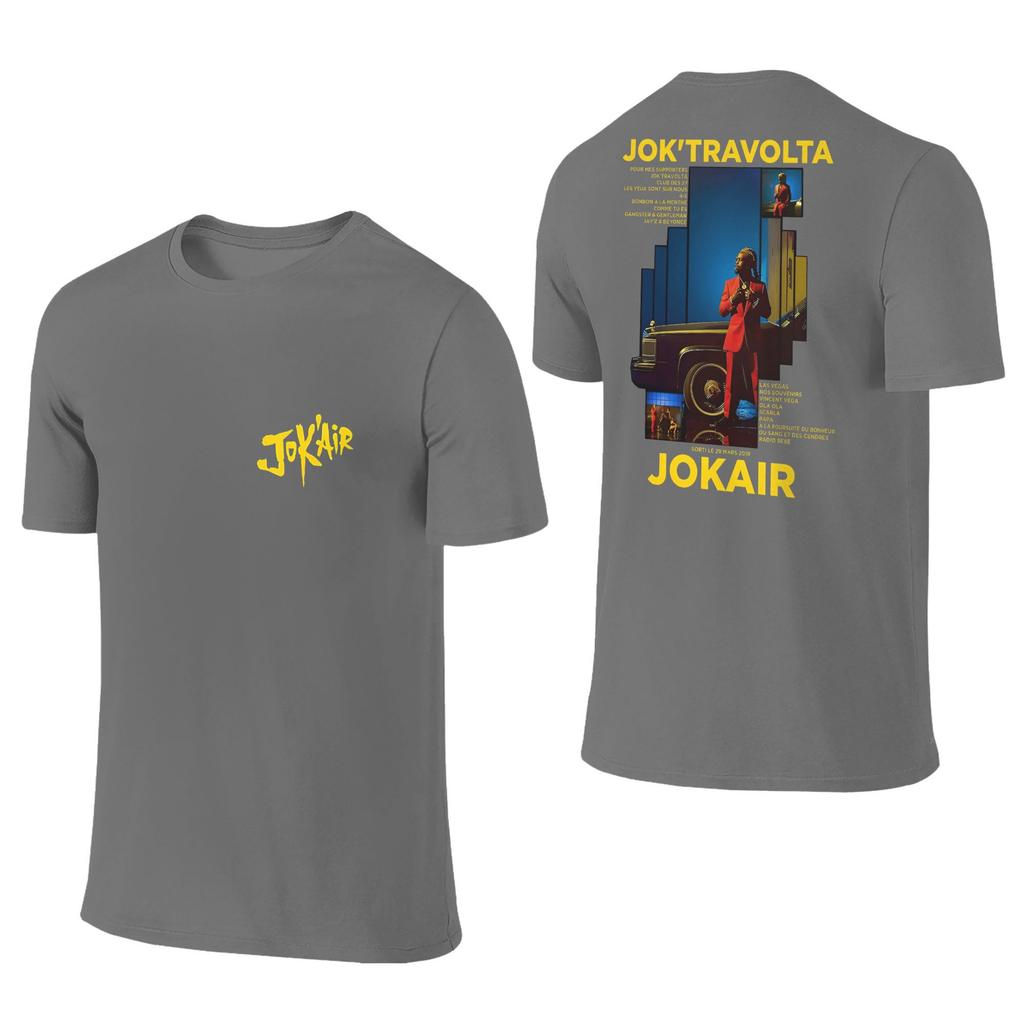 Мужская футболка рэпера JOKAIR Y2K Ретро Хлопковые футболки Летние Удобные Новые Футболки Свободные Оверсайз Топы