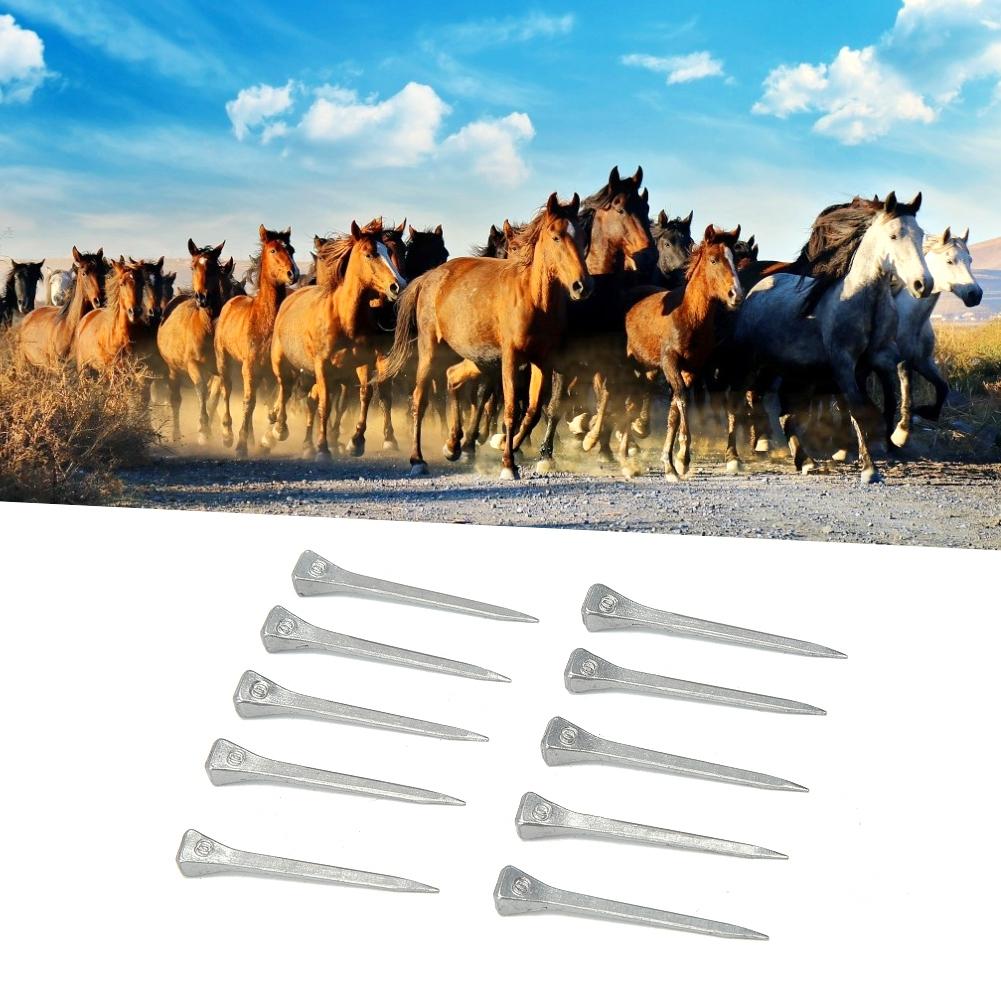 250 шт./кор. низкоуглеродистая сталь E4 подковообразный гвоздь лошадь инструмент оборудование аксессуары