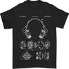 Наушники Патентный Чертеж Музыка DJ Танцы Мужская Футболка Унисекс Футболка