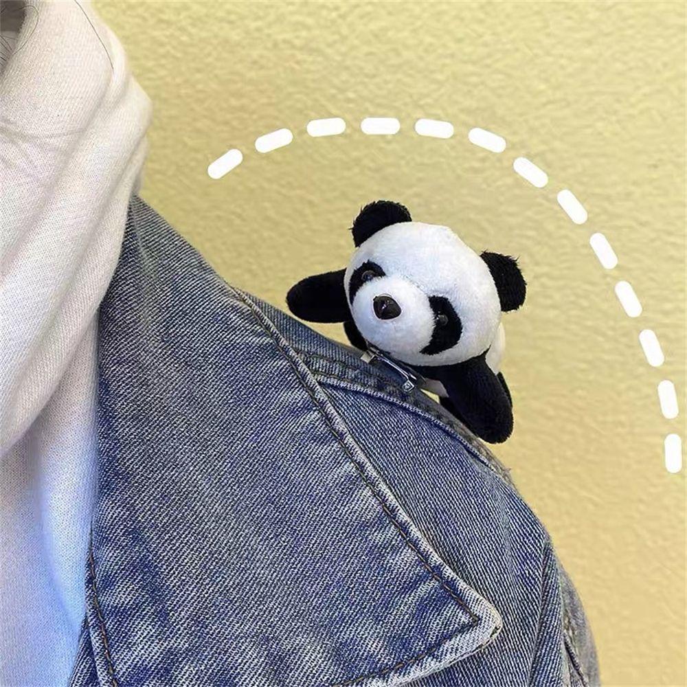 Girls Jewelry Cloth Accessories Cute Cartoon Plush Toy Lapel Pin Pins Animal Badge Panda Brooch