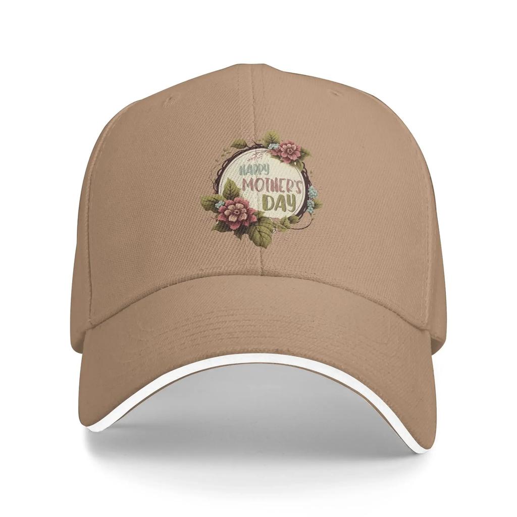 Vintage Art Happy Mothers Day 2025 Sun Baseball Cap  Spring Casual Trucker Hat For Men Adult Outdoor Gym Baseball Caps