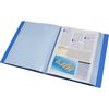 King Jim Color Base Quint Clear 100 A4 File, Pockets, Portrait, Blue, 132-5C-B