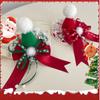 Bowknot Children Christmas Hair Clip Christmas Formal Hat Christmas Hat Headband  Girls