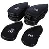 12pcs PU Leather Black Golf Club Head Cover Iron Head Cover Protector Set