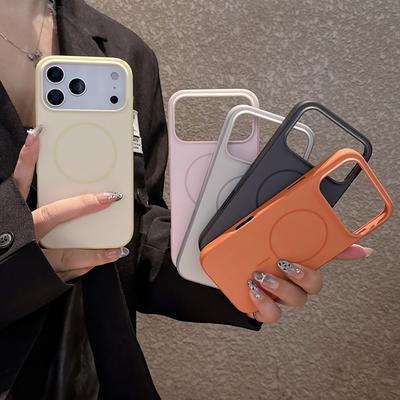Модный матовый чехол Magsafe конфетного цвета для iPhone 16 17 Pro Max 17 Air с магнитной беспроводной зарядкой, противоударный, ультратонкий
