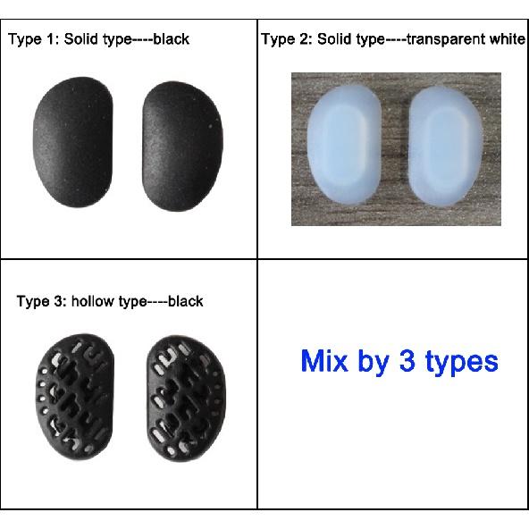 20шт(10pairs) Противоскользящие резиновые подушечки для очков, солнцезащитные очки, аксессуары для очков, черные, белые, нажимные