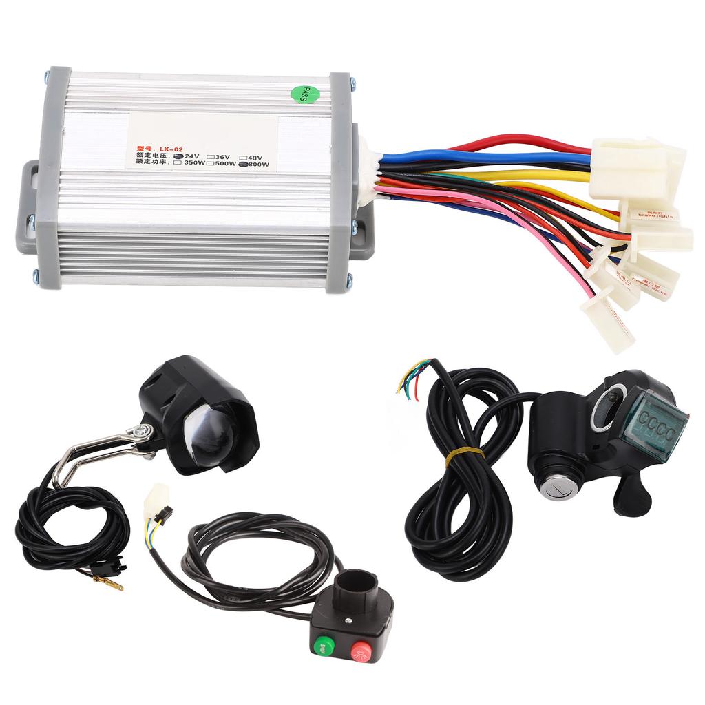 Комплект для переоборудования электровелосипедов 24 В 800 Вт, контроллер щеточного двигателя с ручкой газа и ключами