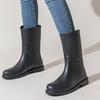 French Rain Shoes Women's Fashion Outdoor Waterproof Rain Shoes Mid Barrel Water Shoes Horse Shoes