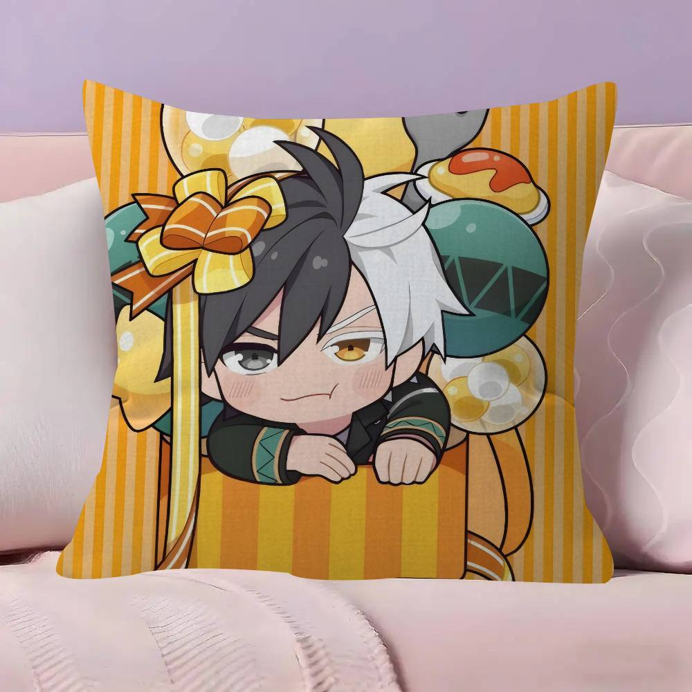 Japanese Anime Wind Breaker Pillow Cushion Cover Pillowcase Living Room Sofa Home Decor