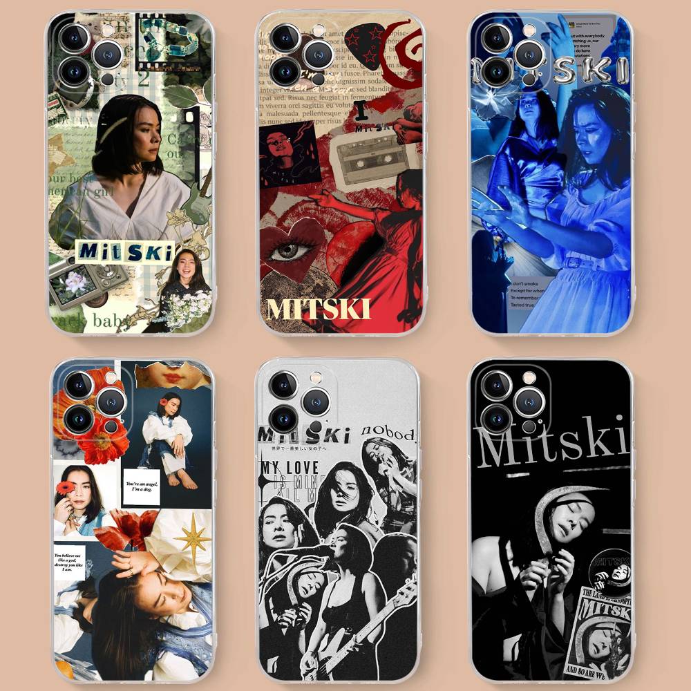 Популярная певица M-Mitski Чехол для телефона IPhone 16 15 Promax IPhone 14 11 12 High End 13 Pro Силиконовый