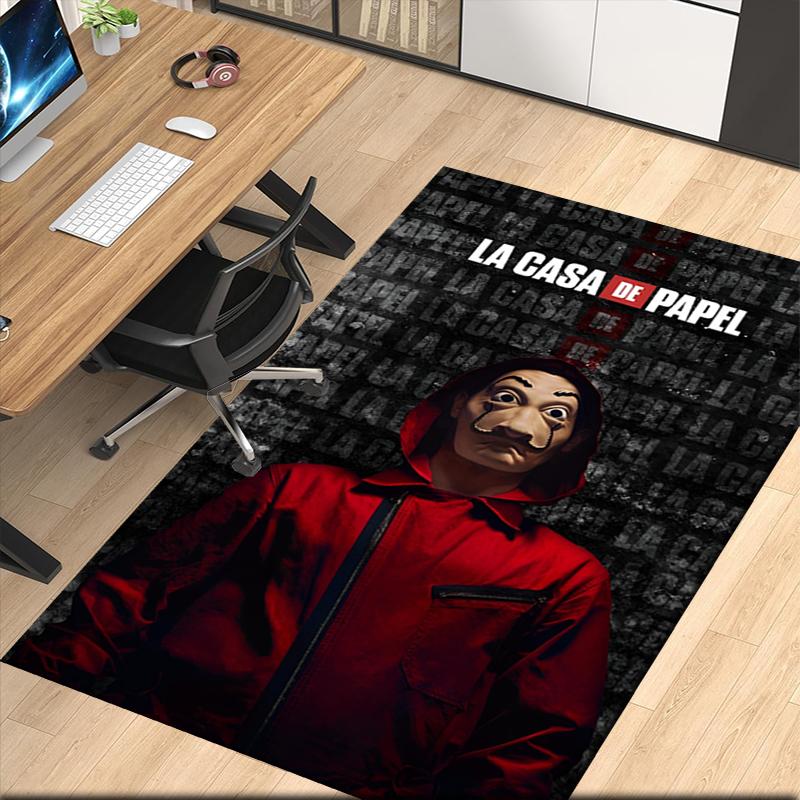 La Casa De Papel Printed Carpetrugfor Office Chair Living Room Bedroom Kitchen Room Decor Gifts
