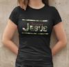 Faith Jeus Is King Christ Soldier Army God Womens T-Shirt Tailored Cotton
