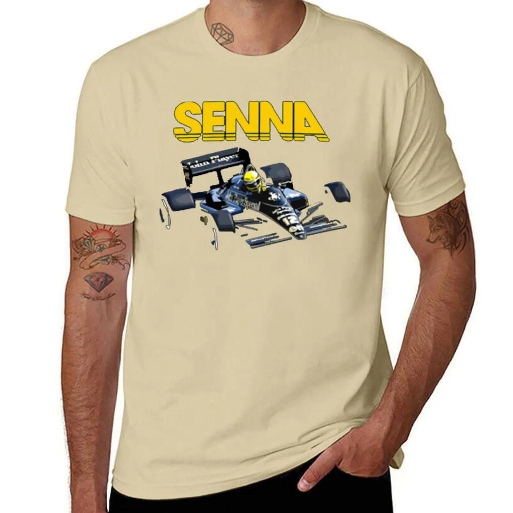 2024 Ayrton Senna F1 Race Raer 2 T-shirt Fresh Move T-shirts Graphic Cool Home Novelty USA Size
