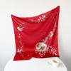 Satin Square Scarf 90cm Gift Silk Scarf Women'S Scarf Shawl Professional Elegant Scarf Sunscreen Scarf Shawl