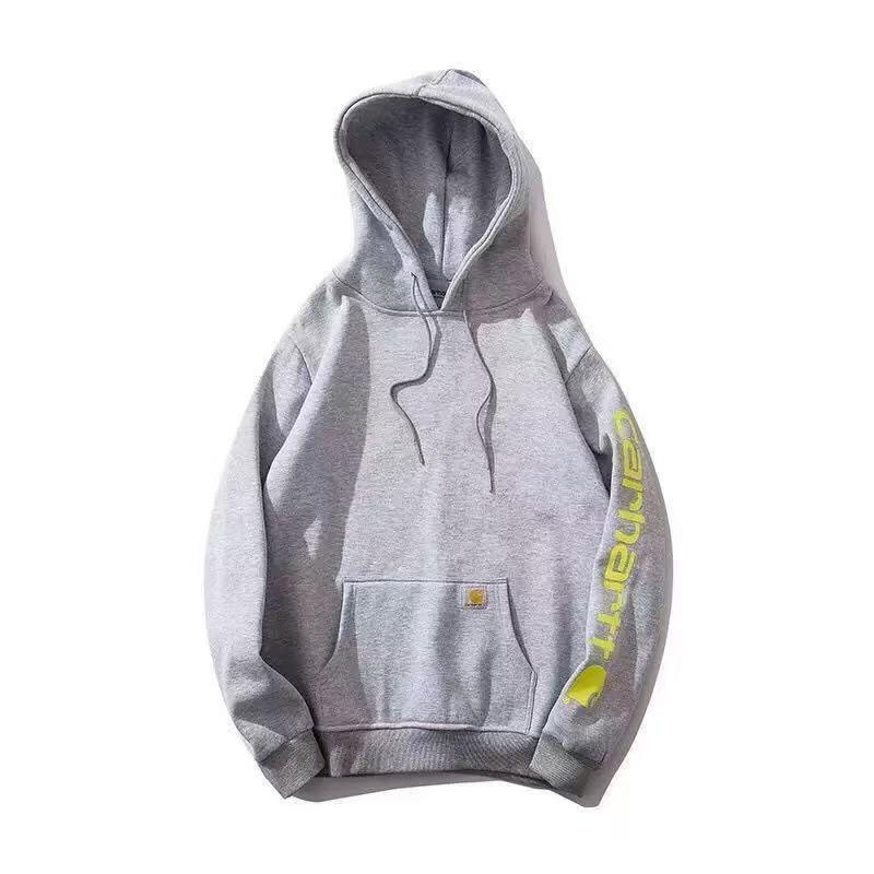 Унисекс Модный Худи Carhartt с Плюшевой Подкладкой Свитшот-Пуловер для Мужчин и Женщин