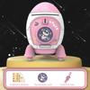 Cute Piggy Bank Space Rocket Shape Cash Box Creative Money Box  Kids Gift Toy