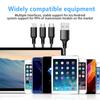 3 в 1 Micro USB Type C кабель для быстрой зарядки, многопортовый микрокабель для быстрой зарядки iPhone 16 15 14 XS Xiaomi Samsung USB C кабель