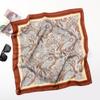 Spring/Summer New Women'S Silk Scarf 70 * 70cm Simulated Silk Twill Square Scarf Fashion Printed Large Square Scarf Professional Scarf