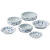 Saikai Pottery Hasami Ware Nesting Plates and Bowls Set of 6 Dinnerware Set Bowls Plates Simmered Bowls Mini Bowls Small Plates Side Plates Microwave