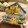 CRESYMME Dollhouse Miniature Kit, Wooden 3D Puzzle, DIY Handmade for Adults (Botanical Workshop)