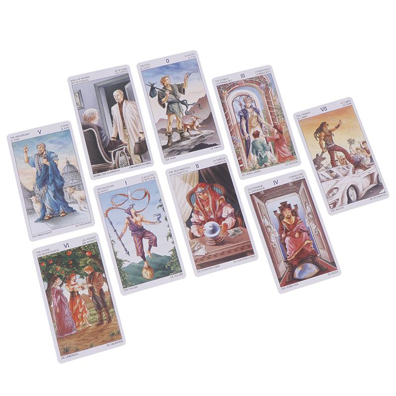Tarot Of The 78 Doors Oracle Card Tarot Cards English Version Blue Edge Family Party Board Game