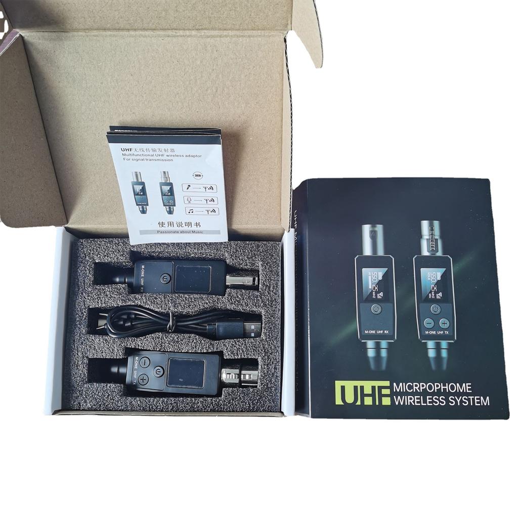 1 пара подключаемых микрофонов, беспроводная система, UHF-передатчик и адаптер-приемник, конвертер для аудиомикшера, DSLR-камеры
