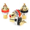 Разъем RCA Monosaudio C401G Чистая медь Позолоченный 24K Разъем RCA гнездовой Клемма