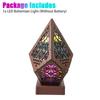 Wooden Led Projection Lamp Colorful Diamond Multipurpose Polar Star Floor Lamp Night Light Bohemian