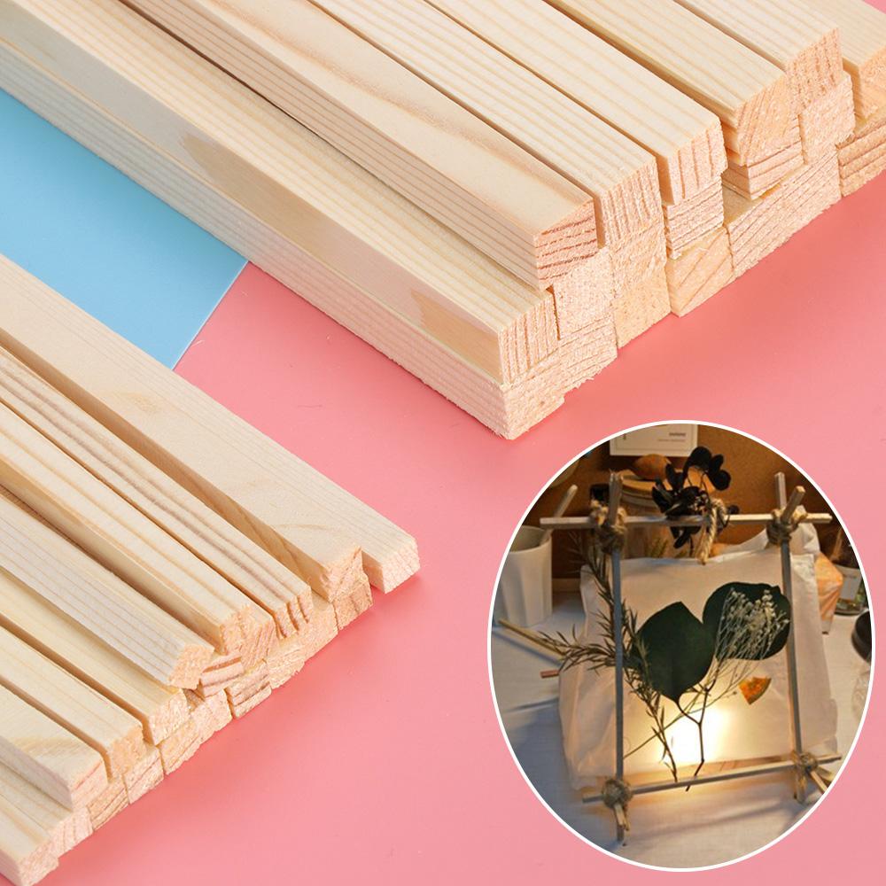 10/50Pcs Pine Round Wooden Rods Counting Sticks Educational Toys Durable Dowel For Building Model Woodworking DIY Crafts Tools