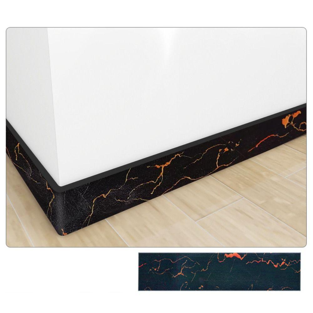 2M/Roll DIY Thickened Wall Base Self Adhesive Anti-collision Skirting Line Soft Wall Sticker Living Room