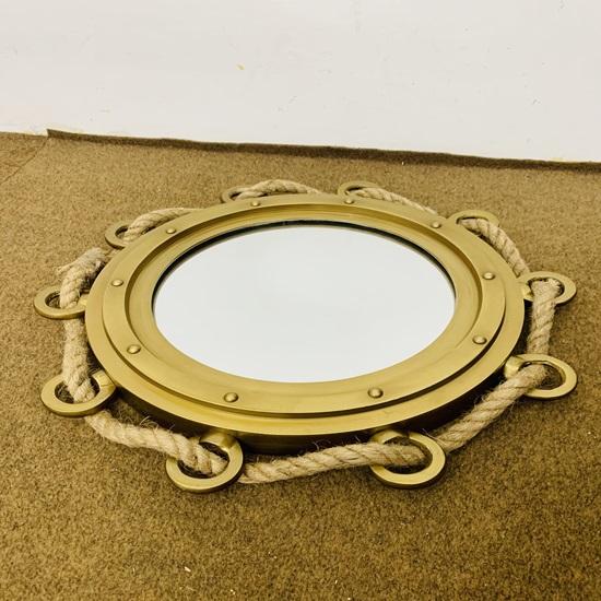 40,64 см круглый иллюминатор на веревке алюминиевый портовый зеркальный настенный иллюминатор для корабля домашний декоративный