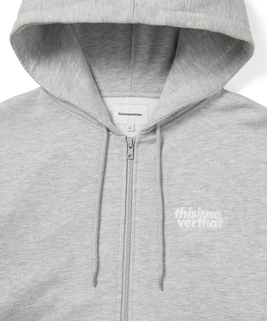 Thisisneverthat Толстовка на молнии с логотипом Ol, цвет Heather Gray