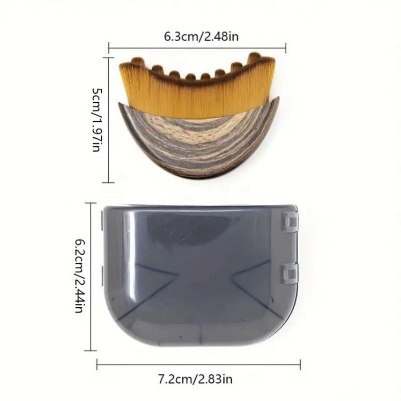 Эргономичная массажная щетка для лица для лимфатического контуринга с защитным чехлом