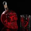 Бутылка для вина с черепом Бутылка для вина с черепом Модная креативная стеклянная бутылка Креативная хрустальная крышка Бутылка для вина