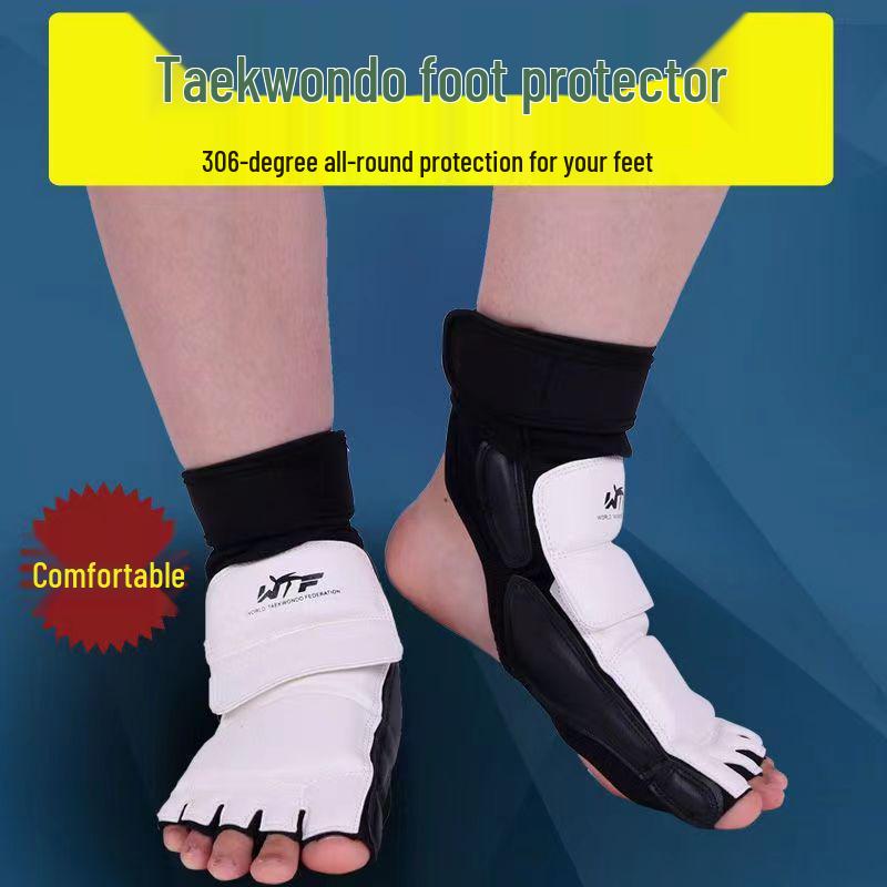 Taekwondo Protective Gear: Hand & Foot Protectors, Half-Finger Boxing Gloves for Adults & Children