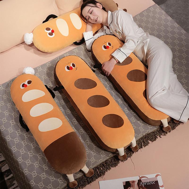 Baguette Cartoon French Plush Toy Cushion Polyester Filling Cozy Cushion Bedroom