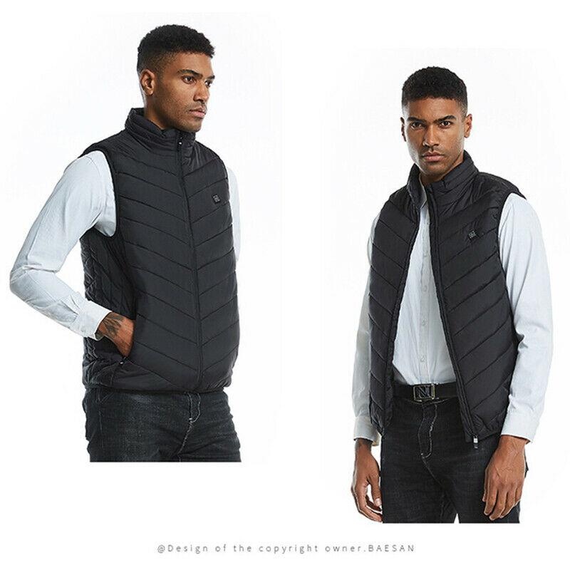 Жилет с подогревом, теплое тело, электрическое USB-пальто для мужчин и женщин, куртка с подогревом