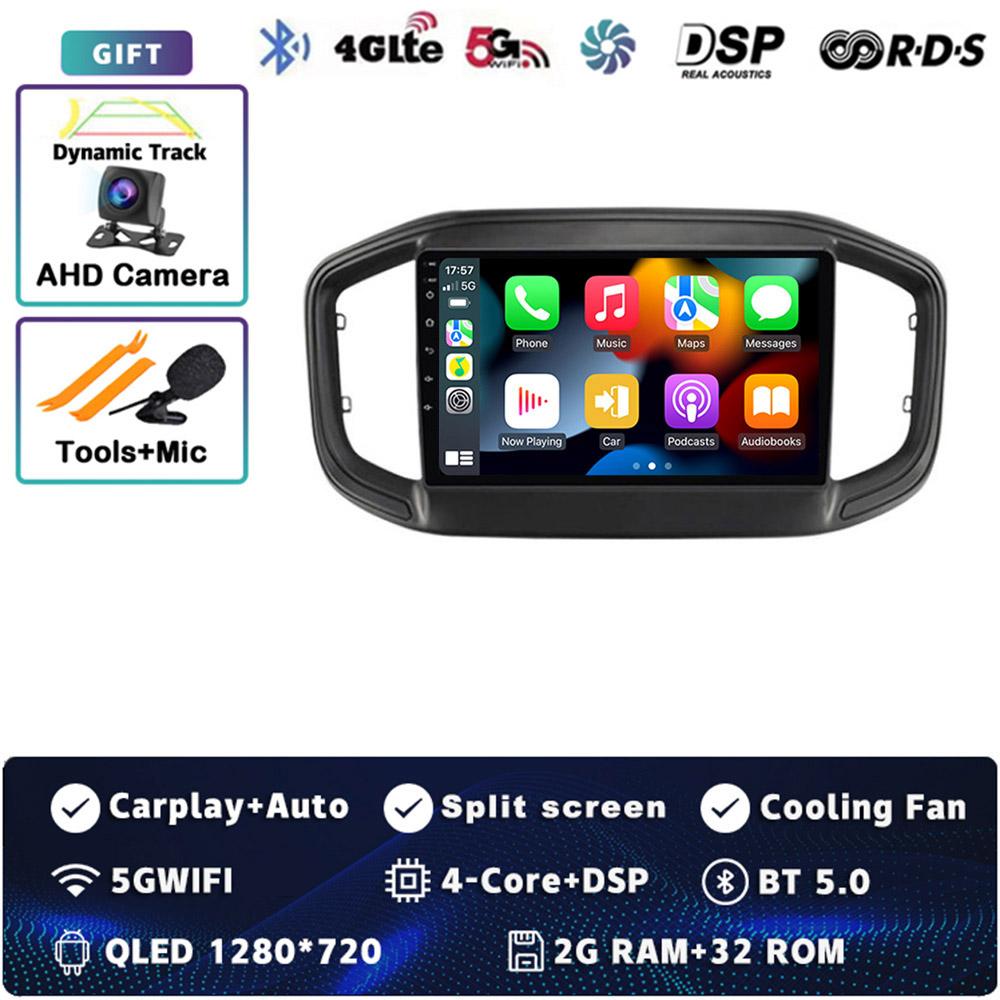 Android 14 Carplay Auto для Fiat Strada 2020 2021 2022 Автомобильный радиоприемник Мультимедиа Видеоплеер GPS-навигация Стерео 4G WIFI DSP Аудио