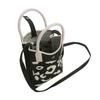 Fashion Vintage Crochet Spot Handbag Summer Knit Square Bag Sling Bag Crossbody Bag