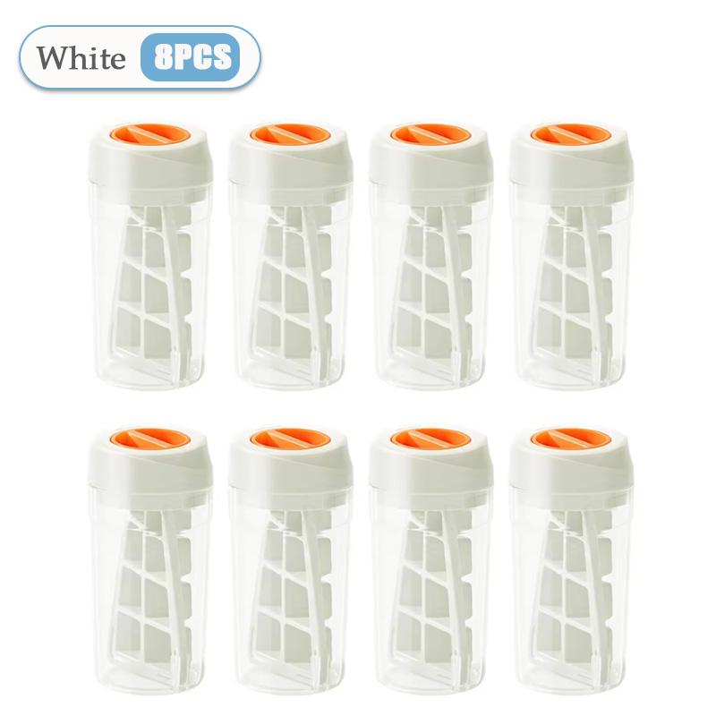1-8PCS Twist Ice Mold Food-grade 2-in-1 Ice-make Pressing Mould Ice Drink Bottle Silicone Ice Cube Tray Outdoor Beverage Cup