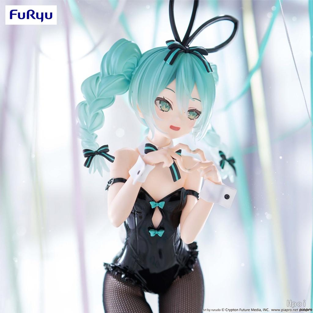 28см Аниме Хацунэ Мику Фигурка BiCute Bunnies Rurudo версия Стоячая Модель Игрушка Кукла Фигурка Действия Девушка-Кролик Наряд ПВХ