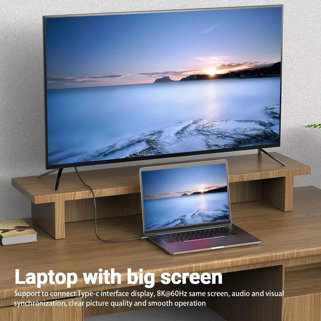 Кабель USB4 Type-C на USB-C 240 Вт Pd 8K 60 Гц 40 Гбит/с Кабель Type-C для Macbook Pro Thunderbolt3 4ipad Samsung Google Pixel Xiaomi Huawei