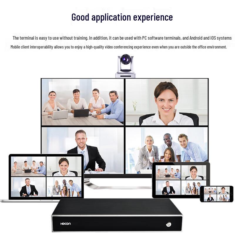 HDCON HTE40 Video Conferencing Terminal Set with 20x Camera and Omni-directional Mic (CN version)