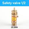 1 PCS Brass Safety Relief Valve 1/4 "BSP Air Compressor Pressure Joint Pressure Pipe Air Gas Pressure Regulator